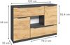 Kommode Ruben Goldkraft Eiche 120 x 84 cm mit Schubladen Vicco Bild 3