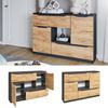 Kommode Ruben Goldkraft Eiche 120 x 84 cm mit Schubladen Vicco Bild 2