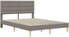 vidaXL Bettgestell mit Matratze mit Kopfteil Taupe 140 x 190 cm Stoff 3415111 Bild 4