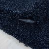 Hochflor Teppich Lux rechteckig - 300x400 cm - Marineblau Bild 5