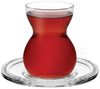 Pasabahce Bekata 12-Teilig Türkische Teegläser-Set mit Untertassen 12 ml Cay Bardagi Teeglas transparent Bild 4