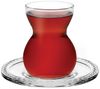 Pasabahce Bekata 12-Teilig Türkische Teegläser-Set mit Untertassen 12 ml Cay Bardagi Teeglas transparent Bild 5