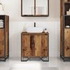 Waschbeckenschrank, Badschrank Altholz 60 x 35 x 60 cm Holzwerkstoff de7399 Bild 2