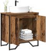 Waschbeckenschrank, Badschrank Altholz 60 x 35 x 60 cm Holzwerkstoff de7399 Bild 3