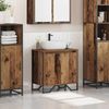 Waschbeckenschrank, Badschrank Altholz 60 x 35 x 60 cm Holzwerkstoff de7399 Bild 4