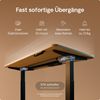 Desktronic HomeOne Elektrisch höhenverstellbarer Schreibtisch 140x70cm Schwarz/Eiche mit Memory-Funktion, Anti-Kollisions Technologie, USB-A und USB-C-Ladeanschlüssen Bild 3