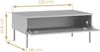 AX LIVING Couch Tisch Brunelli 100 Schwarz Holzoptik goldenem Griff Bild 4