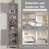Eck-Badezimmerschrank B 37 x T 24,5 x H 170 cm, aus MDF, lackiert, mit 2 Türen Bild 4