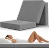 Klappmatratze Faltbar Extra Dick - Gästematratze Klappbar für Bequemen Schlaf - Gästebett Klappbar als Klappbett - Faltmatratze Indoor & Outdoor - Matratze Einfacher Aufbau - Reisematratze Futon Bild 4