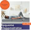Klappmatratze Faltbar Extra Dick - Gästematratze Klappbar für Bequemen Schlaf - Gästebett Klappbar als Klappbett - Faltmatratze Indoor & Outdoor - Matratze Einfacher Aufbau - Reisematratze Futon Bild 2