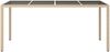 vidaXL Gartentisch Beige 190x90x75 cm Gehärtetes Glas und Poly Rattan 316717 Bild 3