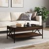 vidaXL Couchtisch mit Infinity-LED Braun Eichen-Optik 90x50x38 cm 847711 Bild 4