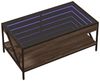 vidaXL Couchtisch mit Infinity-LED Braun Eichen-Optik 90x50x38 cm 847711 Bild 3