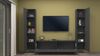 Wohnwand >Benevent< (3-teilig) in Anthrazit matt - 260x180x30 (BxHxT) Bild 3