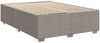 vidaXL Boxspringbett mit Matratze Taupe 140x200 cm Stoff 3285481 Bild 5