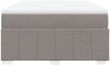 vidaXL Boxspringbett mit Matratze Taupe 140x200 cm Stoff 3285481 Bild 4