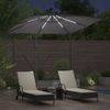 Sonnenschirm, Gartenschirm mit LED-Lichtleisten Anthrazit 249 x 249 x 250 cm Bild 4