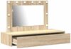 Schminktisch, Kosmetiktisch mit Speicher Braun 100 x 40 x 70 cm Holzwerkstoff Bild 4
