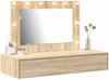 Schminktisch, Kosmetiktisch mit Speicher Braun 100 x 40 x 70 cm Holzwerkstoff Bild 3
