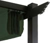 Mendler 'HWC-N93' Pergola, stabiles 8cm-Gestell mit Schiebedach UV50+ 3x3 m, Aluminium, Grün Bild 5