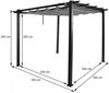 Mendler 'HWC-N93' Pergola, stabiles 8cm-Gestell mit Schiebedach UV50+ 3x3 m, Aluminium, Grün Bild 3