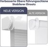 Sekey Zebra Doppelrollo Zweifarbig Klemmfix ohne Bohren Sichtschutz Weiß & Grau 80x130cm Bild 2