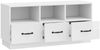 vidaXL TV-Schränk Hochglanz Weiß 102 x 34,5 x 47 cm Holzwerkstoff 895369 Bild 3