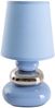 Tischlampe Wohnzimmer Tischleuchte Schlafzimmer Keramik Stoff Blau 3045312 Bild 5