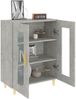 Sideboard Betongrau 69,5 x 34 x 90 cm Holzwerkstoff [812118] Bild 4