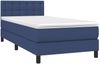 vidaXL Boxspringbett mit Matratze Blau 90x200 cm Stoff 3140351 Bild 3