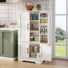 Hochschrank 120 x 60 x 40 cm mit LED-Sensorlicht und verstellbaren Einlegeböden Bild 5