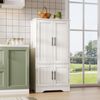Hochschrank 120 x 60 x 40 cm mit LED-Sensorlicht und verstellbaren Einlegeböden Bild 2