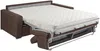 Schlafsofa 4-Sitzer Stoff VIZIR - Braun - Mit Lattenrost: 160 cm - Matratze: 16 cm mit Memory Schaum Bild 3