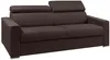 Schlafsofa 4-Sitzer Stoff VIZIR - Braun - Mit Lattenrost: 160 cm - Matratze: 16 cm mit Memory Schaum Bild 2