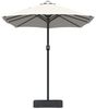 Garten-Sonnenschirm, Terrassenschirm Sand 385 x 209 x 244 cm Polyester und Stahl Bild 5