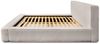 Polsterbett Doppelbett OMAHA 180x200cm in Stoff Euphoria Creme Bild 4