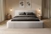 Polsterbett Doppelbett OMAHA 180x200cm in Stoff Euphoria Creme Bild 2