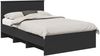vidaXL Bettrahmen mit Kopfteil Schwarz 137 x 203 cm Holzwerkstoff 3408859 Bild 2