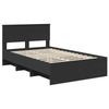 vidaXL Bettrahmen mit Kopfteil Schwarz 137 x 203 cm Holzwerkstoff 3408859 Bild 4