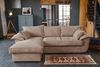 KAWOLA Sofa DAMETO Ecksofa Bettsofa Schlafsofa mit Stauraum Cord braun Recamiere links 77 x 174 x 266 cm Bild 2