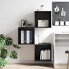 vidaXL Wandschrank Schwarz Eichen-Optik 37 x 37 x 37 cm Holzwerkstoff 875076 Bild 4
