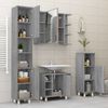 vidaXL Badschrank Grau Sonoma 30x30x95 cm Holzwerkstoff 815607 Bild 4