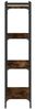 vidaXL Bücherregal 4 Böden Räuchereiche 60x30x120 cm Holzwerkstoff 837654 Bild 5