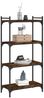 vidaXL Bücherregal 4 Böden Räuchereiche 60x30x120 cm Holzwerkstoff 837654 Bild 3