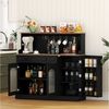 HOLTICO Sideboard Küchenschrank mit Arbeitsplatte, Küchenbuffet Buffetschrank (1 St), Weinschrank mit Schublade und Oberer Ablage Bild 4