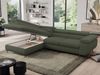 Mks Möbel 'Pedro L-Form' Ecksofa mit Schlaffunktion, verstellbaren Kopfstützen & Bettkasten, Grün, Boucle, mit Topper, links Bild 4