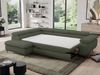 Mks Möbel 'Pedro L-Form' Ecksofa mit Schlaffunktion, verstellbaren Kopfstützen & Bettkasten, Grün, Boucle, mit Topper, links Bild 5