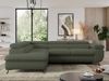 Mks Möbel 'Pedro L-Form' Ecksofa mit Schlaffunktion, verstellbaren Kopfstützen & Bettkasten, Grün, Boucle, mit Topper, links Bild 3