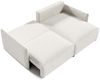 Ecksofa Schlafsofa Sofa MINEA in Stoff Abriamo Creme Ottomane Rechts Bild 2