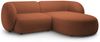 Micadoni Ecksofa Kate 2-Sitzer Rechts Boucle Terrakotta Bild 2